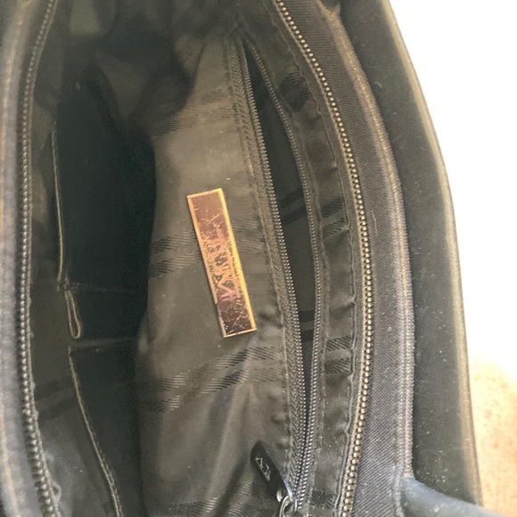 Tumi Purse Tote Leather/Nylon Vintage Zip - Picture 3 of 9